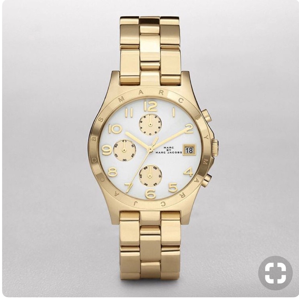 Marc Jacobs Gold Stainless Steel Watch